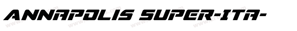 Annapolis Super-Ita字体转换